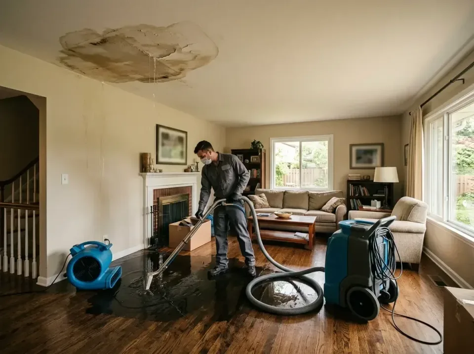 attic-pipe-burst-ceiling-drip-008 — frequently asked questions, Water Damage Restoration & Carpet Care in East Moline, IL